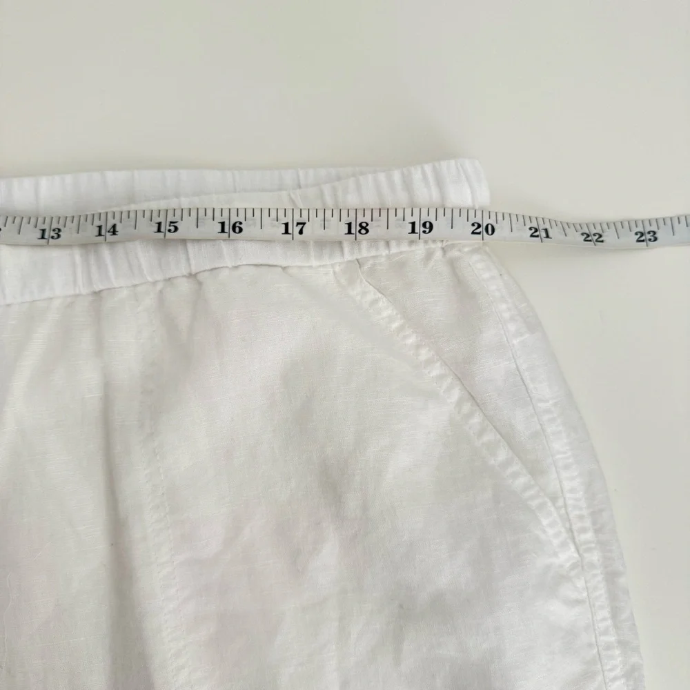 Liz Claiborne White Linen Blend Relaxed Wide Leg Pants XL - Picture 10 of 13